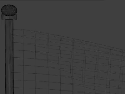 President Supreme Court of Pakistan State Flags Pack 3D model