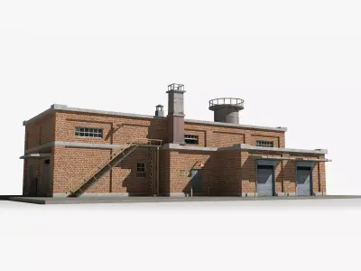 Factory xx3 Low-poly 3D model purchase