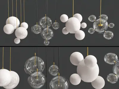 Replica Gallotti Bolle Ceiling Lighting 3D model