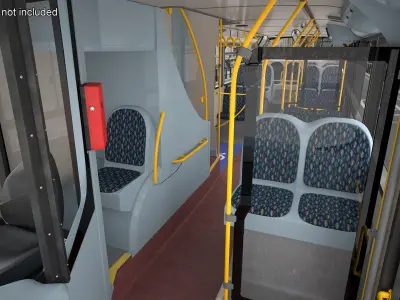  London Double Decker Bus Enviro 400 Rigged 