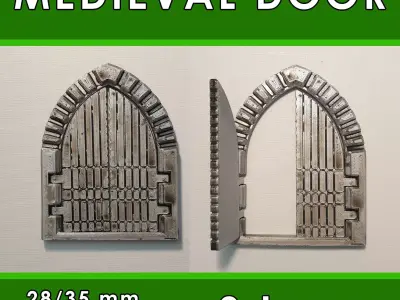 MEDIEVAL DOOR Free 3D model
