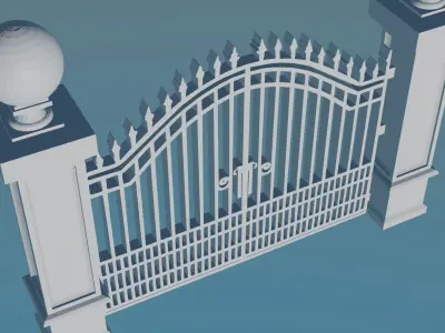 Medieval Castle Gate 3D print model order