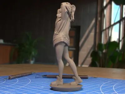 Cyberpunk Edgerunners - Rebecca With Jacket 3D print model