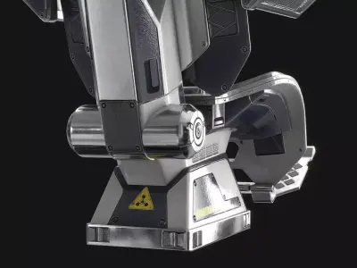 Sci Fi Control Chair Low-poly 3D model