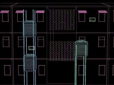 Ghetto flats 3D model