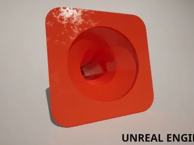 Traffic Cone ready for games Low-poly 3D model