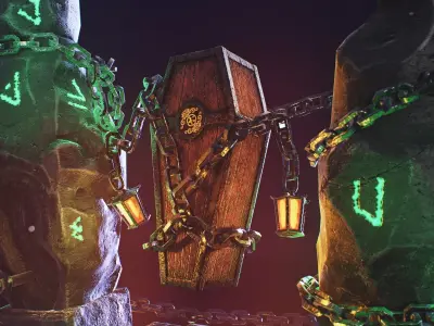 Ancient Altar PBR Game ready Low-poly 3D model