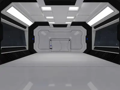 Sci Fi Interior 3D model 73