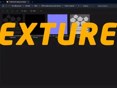 Geometric Trophy Award 3 Bases Pack 3D model