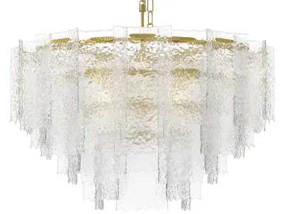 Hanging round chandelier Free 3D model