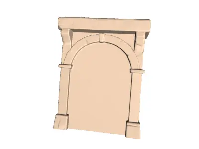 Medieval Stone Wall 1 3D print model