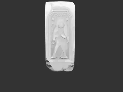 Ancient Weathered Stone Pillar for 3D print 3D print model