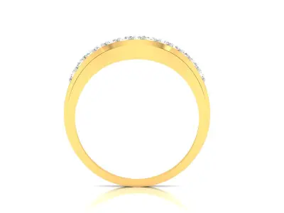 Solitaire Engagement Wedding Diamond Ring 3D print model 5