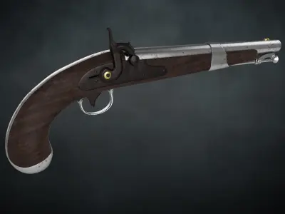 Pirate pistol 3D model