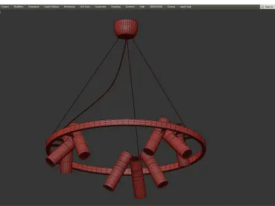 Rickon Chandelier Spot 18 Low-poly 3D model