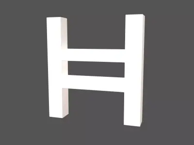 Hedera Coin v2 001 Low-poly 3D model