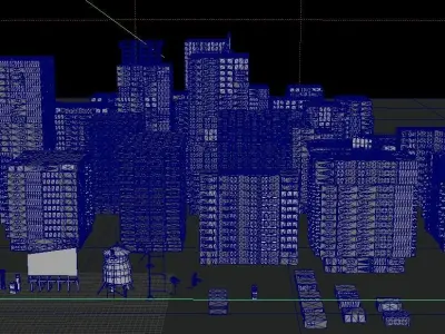 25 LOWPOLY BUILDING PACK  Low-poly 3D model