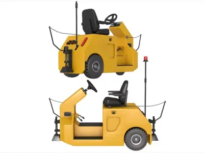 Electric Industrial Tugger 3D model