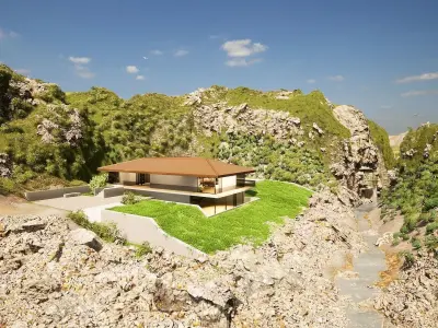 Modern villa  3D model 3D model