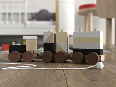 Kids Furniture and Toys Set 01 3D model