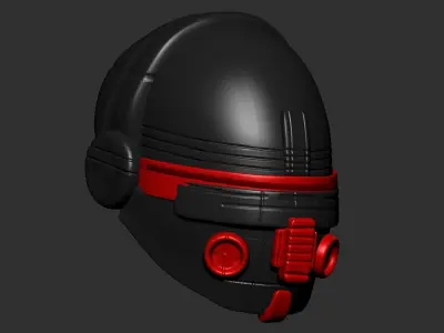 helmet high poly sculpt 3d printable 3D model