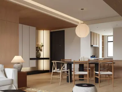 Interior scene living room  3D model