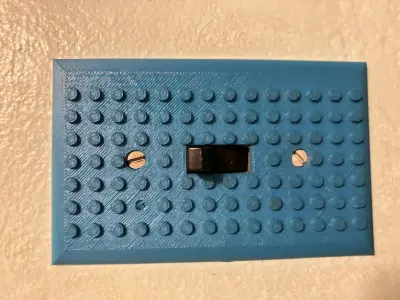3D Printable Lego Light Switch Cover 3D print model