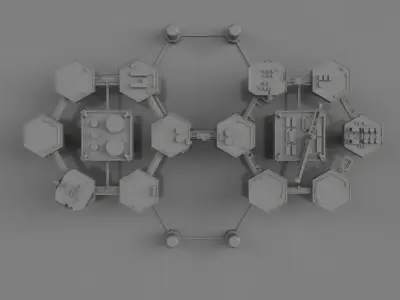 Metal gear solid 2 Little big shell platform package 3D print model
