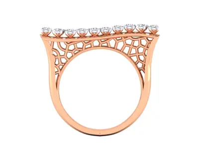  Women Ring Render 3dm STL MTL SLC JCD OBJ FBX Details 3D print model 4