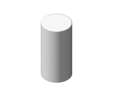 Concrete Palisade 12 40 Round Garden Border Element 3D model purchase