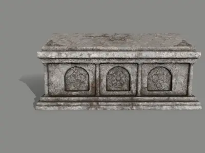 tomb 2 Low-poly 3D model