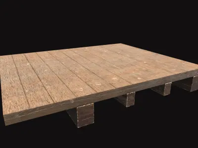 Medieval Floor V03 Low-poly 3D model