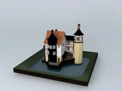 Tower House Free 3D model