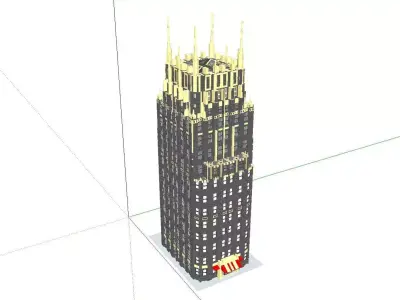 vacation spot-Resort-Fashion Leisure Hotel-0134 3D model