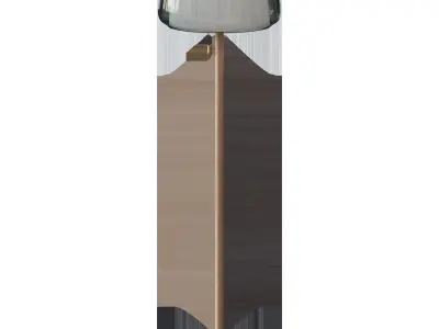 EVEDAL EGEDAL Floor lamp marble grey 3D model