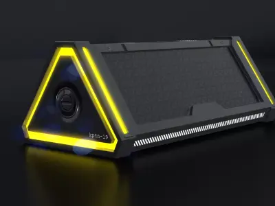 Sci Fi Box v4 Low-poly 3D model