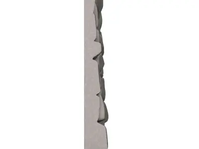 Damaged Rubble Stone Wall Section 3D print model purchase