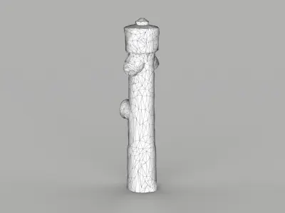 Fire Hydrant 2 Low-poly 3D model