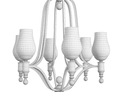 MIRABELLE CHANDELIER Low-poly 3D model