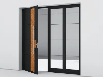 Aluminium door 194 3D model