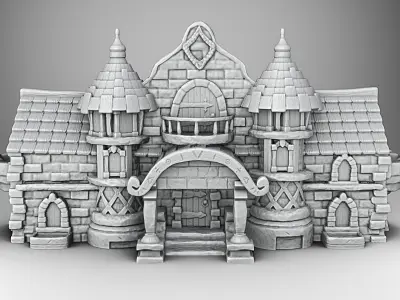 Castle 3D print model