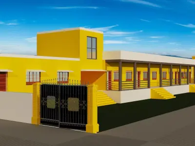 School building 3D model 87