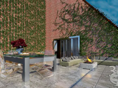 Bedroom 3 interior and exterior 3D model