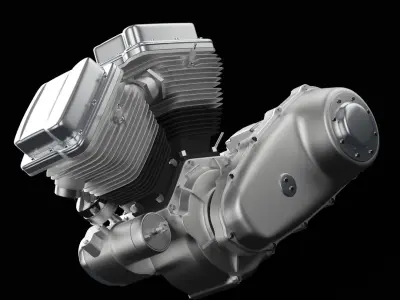  Air Cooled V-Twin motorcycle engines bundle 