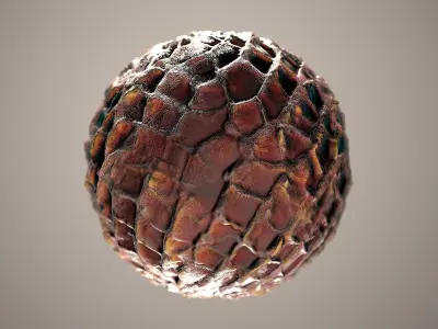 10 Materials Skin Dragon Seamless PBR Volume 13 Texture
