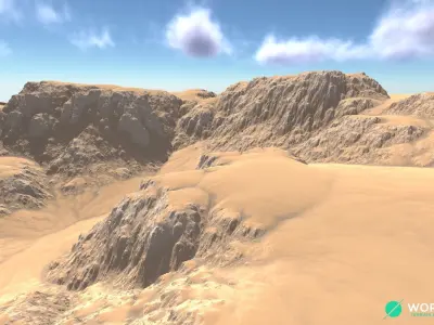 Canyon Cliff 02 3D model