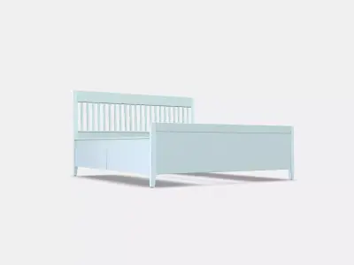 IDANAS Bed frame with storage 3D model