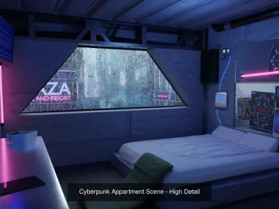 Cyberpunk Style Collection 3D Model Pack
