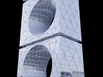 Future building 04 3D model