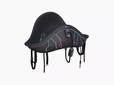 Cyberpunk Pirate Hat A01 - Character Design Low-poly 3D model